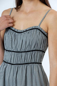Gingham Ruffled Jumpsuit