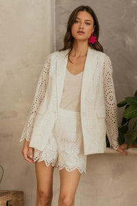 Eyelet Blazer