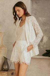 Eyelet Blazer