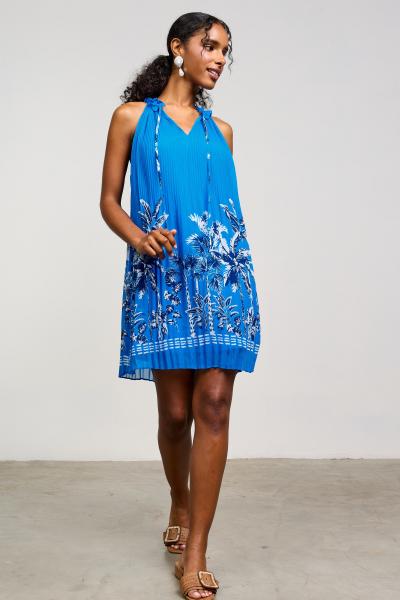 Blue Palms Dress