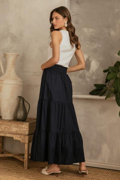 Moxie Cotton Tiered Skirt