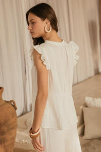 Cotton Keyhole Top