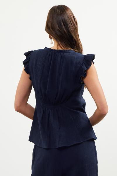 Cotton Keyhole Top