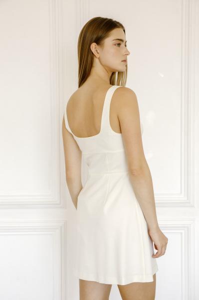 Cream Corset Bow Dress