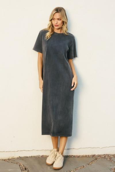 Stone Washed Tee Dress