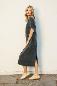 Stone Washed Tee Dress