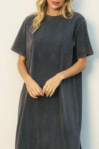 Stone Washed Tee Dress
