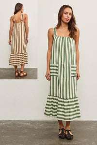 Darcy Striped Cotton Dress