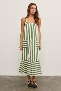 Darcy Striped Cotton Dress