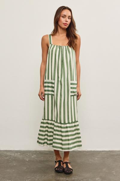 Darcy Striped Cotton Dress