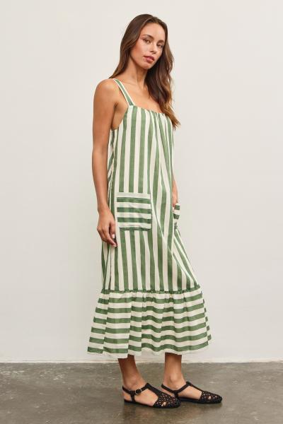 Darcy Striped Cotton Dress