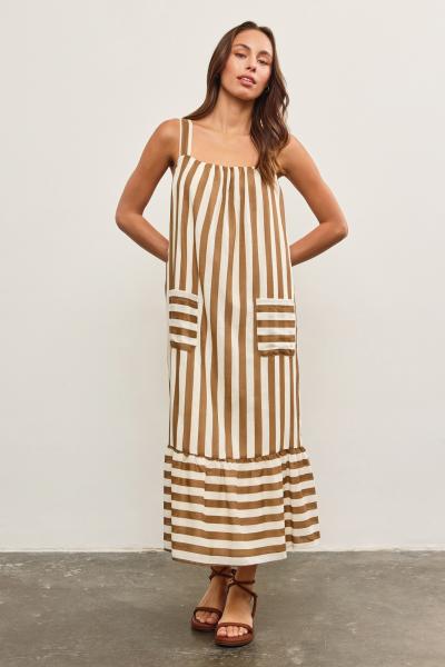 Darcy Striped Cotton Dress