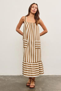 Darcy Striped Cotton Dress