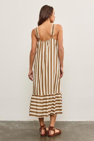 Darcy Striped Cotton Dress