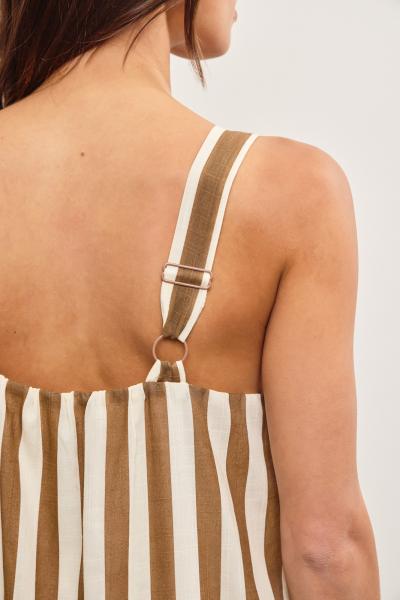 Darcy Striped Cotton Dress