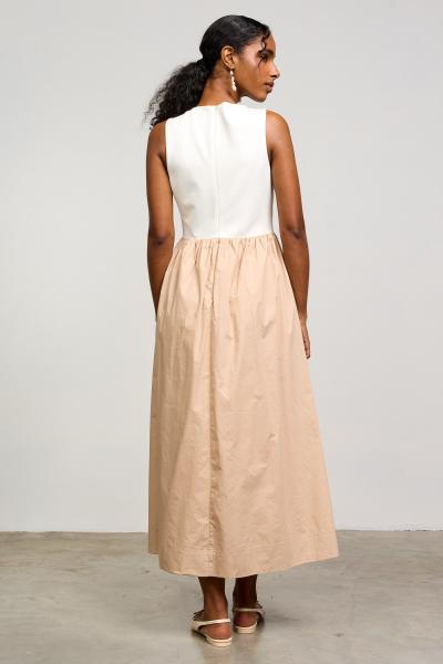 Uma Cotton Contrast Dress