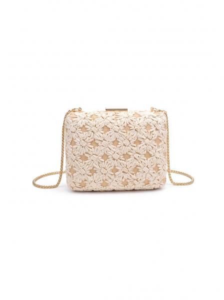 Isla Crossbody Clutch Ivory