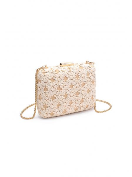 Isla Crossbody Clutch Ivory