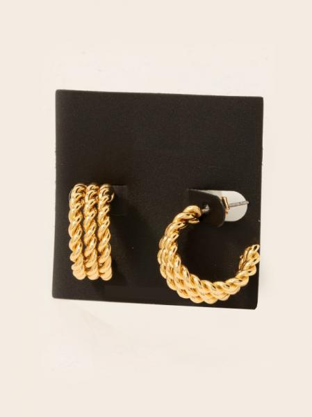 Rope Trio Hoop Earrings