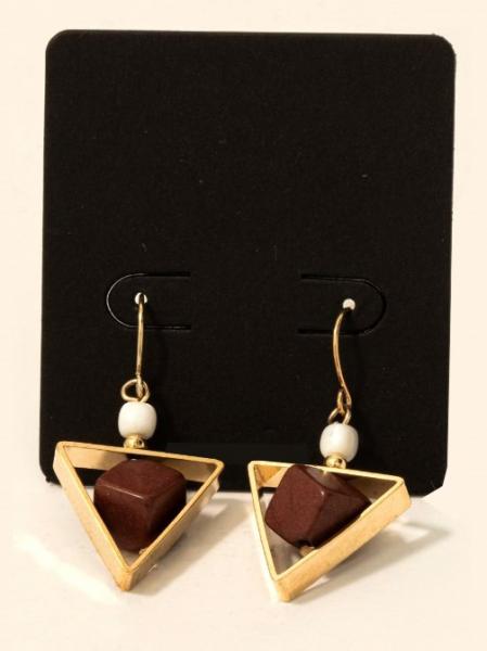 Tri-Wood Earrings