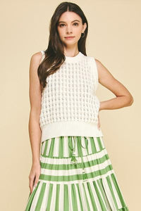 Cotton Blend Woven Vest