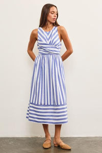 Bella Open Back Wrap Tie Dress