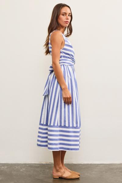 Bella Open Back Wrap Tie Dress