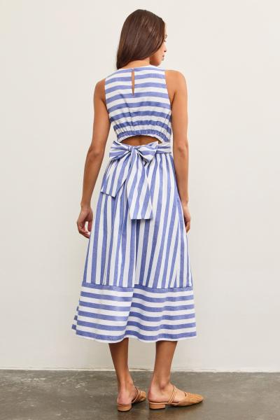 Bella Open Back Wrap Tie Dress