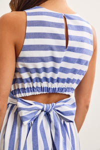 Bella Open Back Wrap Tie Dress