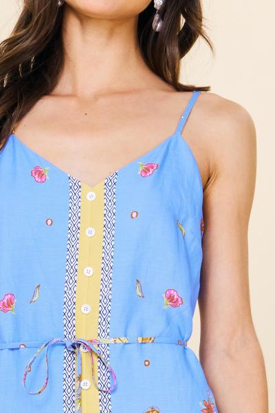 Tuscany Border Print Dress