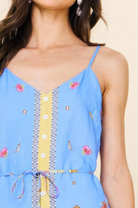 Tuscany Border Print Dress