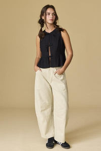 Open Triple Bow Tie Top