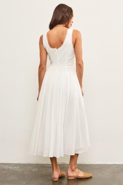 Cotton Gauze Hem Dress