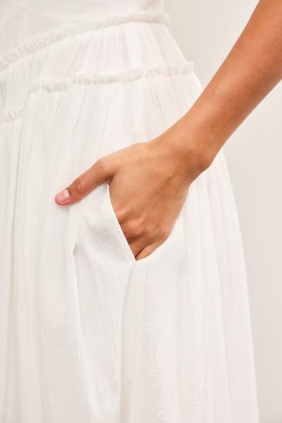 Cotton Gauze Hem Dress