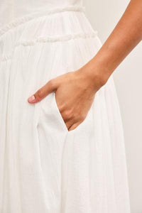 Cotton Gauze Hem Dress