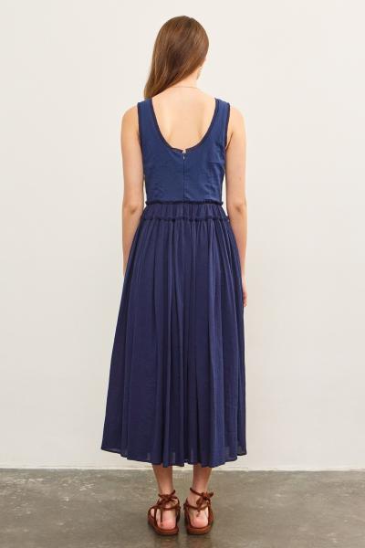 Cotton Gauze Hem Dress