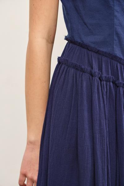 Cotton Gauze Hem Dress