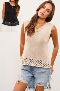 Roxy Cotton Knit Top