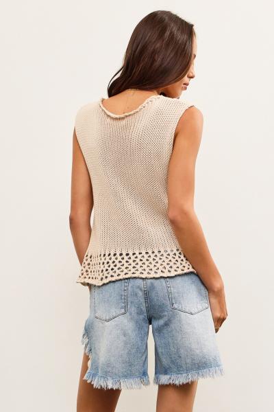 Roxy Cotton Knit Top