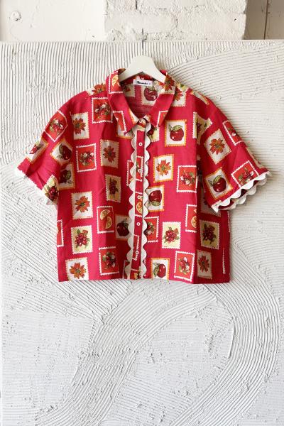 Summer's Bounty Linen Blend Top