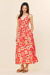 Summer's Bounty Linen Blend Dress