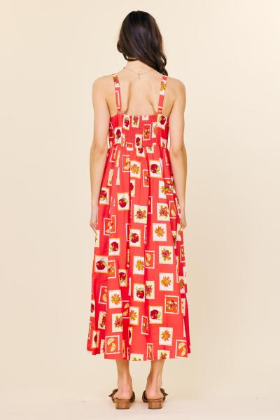 Summer's Bounty Linen Blend Dress