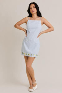 Lemon Border Dress