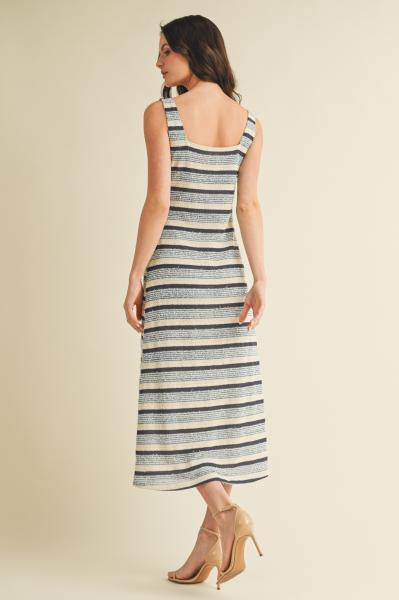 Deep Sea Striped Dress