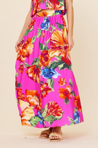 Hibiscus Flowing Skirt