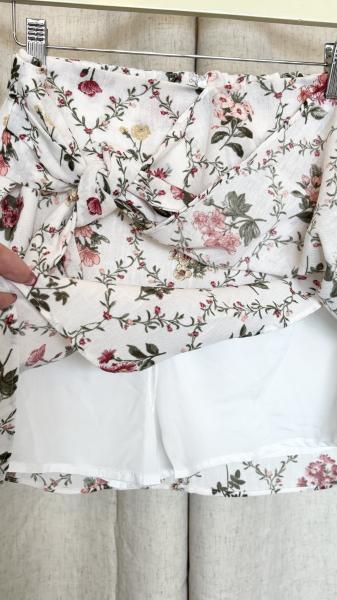 Botanical Tie Wrap Skort