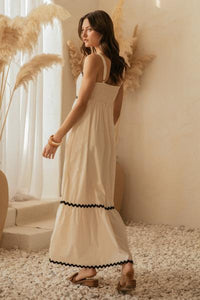 Belvedere Ric Rac Trim Dress