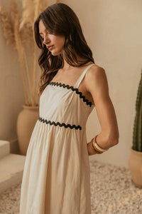 Belvedere Ric Rac Trim Dress