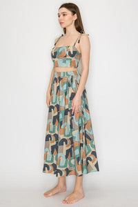 Modernist Top & Skirt Set