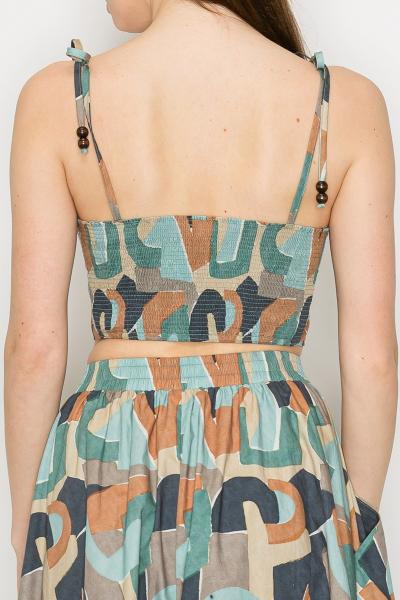 Modernist Top & Skirt Set